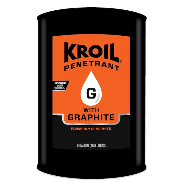 5 Gallon Penetrating Oil with Graphite (aka Penephite), Rust-Loosening, High Temp